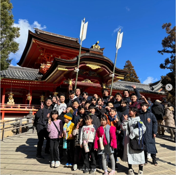 1月11日(日) 通常稽古→石清水八幡宮参拝→豚汁